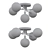 Viaggio Flushmount: Stylish Lighting Solution 3D model small image 3