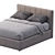 Modern Low Profile Bed 3D model small image 2