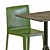 Modern Hay 5-Piece Table Set 3D model small image 2