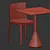 Modern Hay 5-Piece Table Set 3D model small image 6