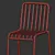 Modern Hay 5-Piece Table Set 3D model small image 7