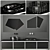 Antonio Lupi Bemade Set: Nero Marquinia Vanity with Mirror 3D model small image 1