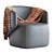 Elegant Crescent Armchair 3D model small image 1