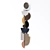 Italian Leather Wall Sculpture - Giobagnara Tabou Parete 3D model small image 3
