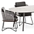 Elegant Pair: Rivera Armchair & Ellisse Table 3D model small image 2