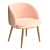 Cozy Flannel Armchair: High Back, Armrest, Dining Chair 3D model small image 3