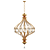 Elegant Sabina 3-Light Pendant 3D model small image 1