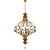 Elegant Sabina 3-Light Pendant 3D model small image 5