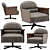 Italian Ditra Beyl Low Chair 3D model small image 3