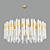 Glamorous Waterfall Chandelier 3D model small image 2