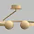 Modern Matte Spherical Ceiling Chandelier 3D model small image 2