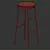 Modern Hay Bar Set: Table & Stools 3D model small image 6