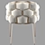 Modrest Debra - Stylish Fabric Dining Chair 3D model small image 4