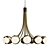 Elegant Benedict Chandelier 3D model small image 1