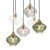 Vibrant Green Kaleido Ceiling Light 3D model small image 1
