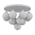 Vintage Glashütte Chandelier Lamps 3D model small image 2