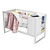 Modern Storage Crib Set | Spacious & Stylish 3D model small image 2