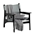 Modern Tessa Armchair: Sleek & Versatile 3D model small image 1