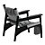 Modern Tessa Armchair: Sleek & Versatile 3D model small image 3
