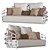 Modern and Luxurious Manhattan Sofa 3D model small image 1