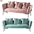 Sleek 2021 Fabric Sofa 3D model small image 2