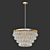 Elegant Bolzano Chandelier 3D model small image 2