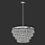 Elegant Bolzano Chandelier 3D model small image 3