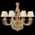 Crystal Cascade Chandelier 3D model small image 1