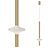 Modern Elliptical LED Pendant Lamp 3D model small image 1