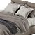 Elegant Asolo Leather Bed 3D model small image 3