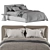 Elegant Asolo Leather Bed 3D model small image 1
