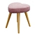 Heart Shape Cushion Stool: Elegant and Comfortable 3D model small image 4