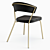 Elegant Castorena Side Chair 3D model small image 2