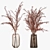 Golden Dried Bouquet in Vase 3D model small image 6