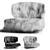 Luxury Midcentury Woolly Bella 3D model small image 3
