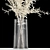 Elegant White Dry Flower Bouquet 3D model small image 3