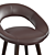 Modern Kelsey Barstool: 24" Height 3D model small image 7