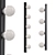 Modern Chic Cabaret Chandelier 3D model small image 1