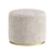 Modern Tape Pouf 3D model small image 3