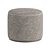 Modern Tape Pouf 3D model small image 5