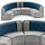 Sleek MD Round Sofa, Modern Design 3D model small image 3