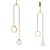 Sleek Glass LED Floor Lamp 3D model small image 1