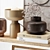 Elegant Interior Decor Set 3D model small image 4