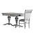 Classic Caesar 3 Dining Set 3D model small image 5