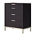 Elegant Ferndale Chest of Drawers 3D model small image 1