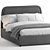 Elegant Camilla Queen Bed 3D model small image 2
