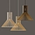 Eco-Style Wooden Pendant Lamp 3D model small image 1