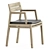 Elegant Costes Dining Armchair 3D model small image 1