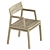 Elegant Costes Dining Armchair 3D model small image 3