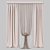 Elegant Sheer Curtain Set 3D model small image 6